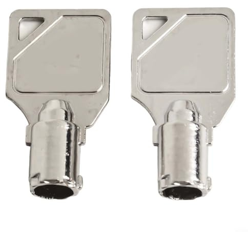 Metal Tubular Key for Washer and Refrigerator, Convenient 2PC Set for Access