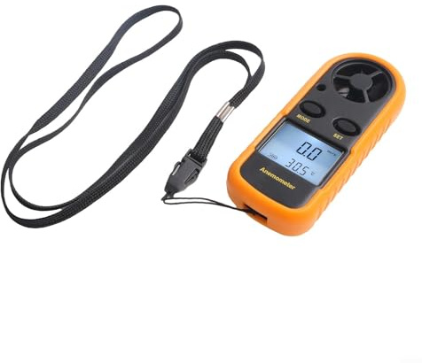 Digitales Messgerät und Anemometer mit LCD-Display mit maximalem Durchschnitts- und Strommodus und Windkühlungsindex