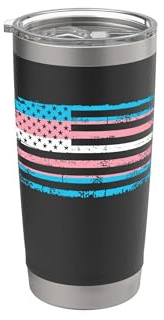 Transgender USA Flag Stainless Steel Insulated Tumbler
