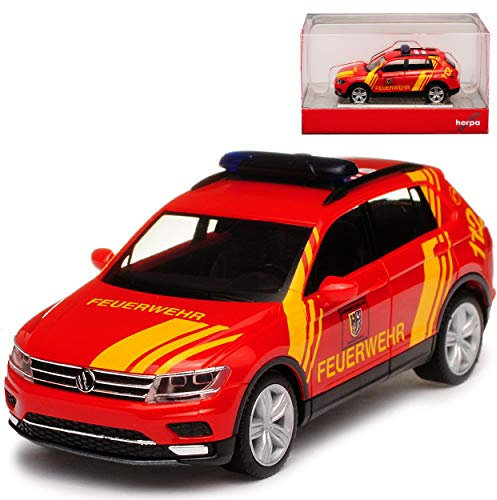 herpa Volkwagen Tiguan II Feuerwehr Goslar 2. Generation Ab 2015 H0 1/87 Modell Auto mit individiuellem Wunschkennzeichen