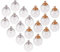 PandaHall 30 Stücke 18mm Mini Leere Klarglas Globus Flasche Wunsch Ball Flaschen DIY Anhänger Charme mit 30 Stücke 8mm Kappe Kautionen für Schmuckherstellung