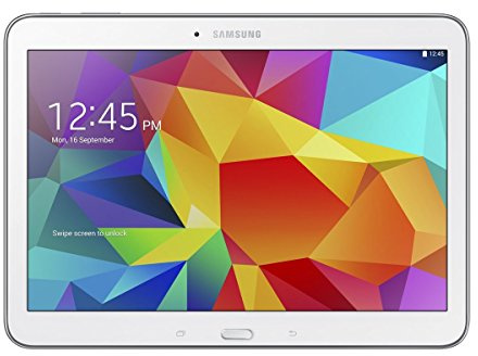 Samsung Galaxy Tab 4 10.1-inch Tablet (White) - (Quad Core 1.2GHz, 1.5GB RAM, 16GB Storage, Wi-Fi, Bluetooth, 2x Camera, Android 4.4) (Refurbished)