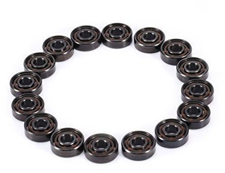 Verrückter Verkauf 16 Teile/Satz High Speed 608 Lager Einseitig Schild Keramikkugeln für Inline Rollschuh, 16 teile/satz Inline Rollschuh High Speed 608 Lager einseitige Schild Keramikku