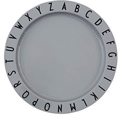 Design Letters Eat & Learn Tritan Kinderteller | Personalisierte Geschenke Baby, Baby Geschenk, Taufgeschenke | Esslernteller BPA Frei | Babyteller | Babygeschirr mit Buchstaben | Snackteller Kinder