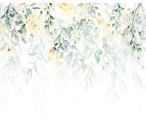 decomonkey Fototapete Blumen Rose 250x175 cm XL Tapete Fototapeten Vlies Tapeten Vliestapete Wandtapete moderne Wandbild Wand Schlafzimmer Wohnzimmer Pflanzen Natur