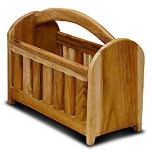 Kinaree Holz Zeitungsständer (Natur, ohne Motiv)
