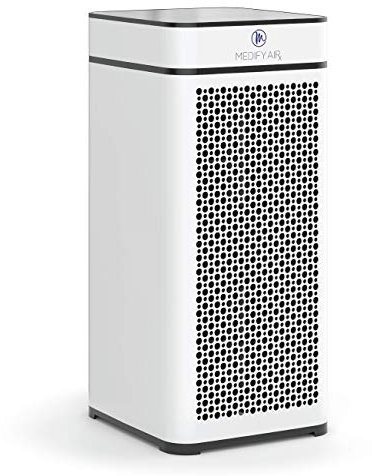 Medify MA-40 Air Purifier with H13 True HEPA Filter | 78 sq m Coverage | for Allergens, Smoke, Smokers, Dust, Odors, Pollen, Pet Dander | Quiet 99.9% Removal to 0.1 Microns | White, 1-Pack