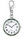 JewelryWe Taschenuhr mit Karabiner Schlüsselanhänger Quarzuhr Analog Strass Uhr für Ärzte Krankenschwestern Sanitäter Köche Gold Weiß
