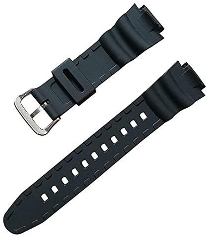 ALEOHALTER Ersatz-Uhrenarmband für Casio AQ-S810W, Gummi-Polyurethan-Material, Schnellverschluss-Armband für Casio W800H/ AQ-S800, Free Size, Nicht Null
