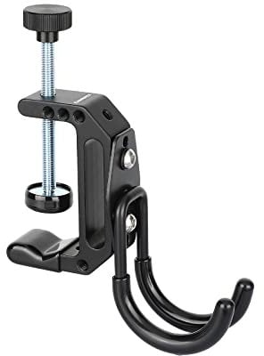 CAMVATE Heavy Duty Wall Hanging Hook for Tool Storage + Extended Super C Clamp with 1/4 & 3/8 Mounting Points - 3091