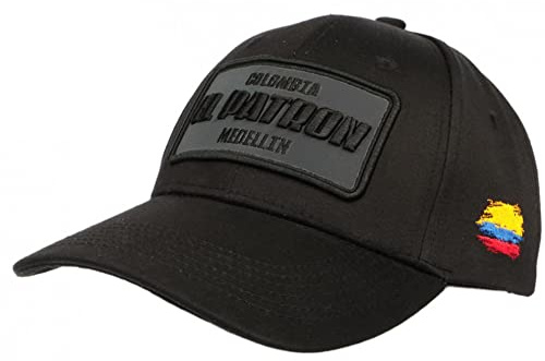 SKR Baseball Cap El Patron Noir Patch Reflect Mehrfarbig Colombia Baseball – Einheitsgröße – Schwarz
