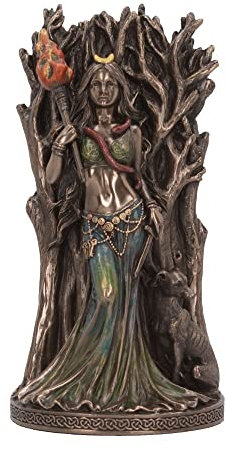 Nemesis Now Hecate Göttin der Magie und Hexerei, Bronzefigur, 21 cm