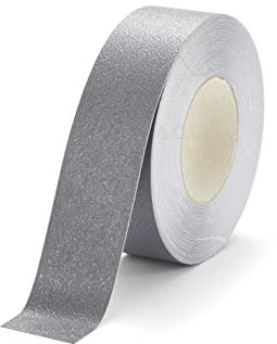 ACIT, Ruban adhésif antidérapant, Ruban de sécurité, Ruban antidérapant adhésif pour Bateau, Piscine, intérieur et extérieur, Ruban antidérapant imperméable Non abrasif (18,3m x 50mm, Gris)