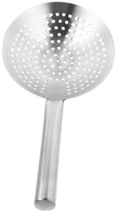 Cabilock Mesh Oil Skimmer Strainer Spoon 22cm Stainless Steel Filtering Ladle for Frying and Cooking Kitchen Utensil Heavy-Duty Design