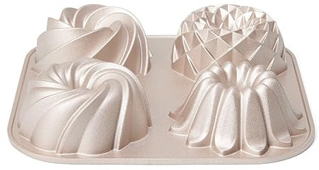 patisse Mini-Napfkuchenform - Gugelhupf - 4er - aus Aluminium-Guss - 24cm