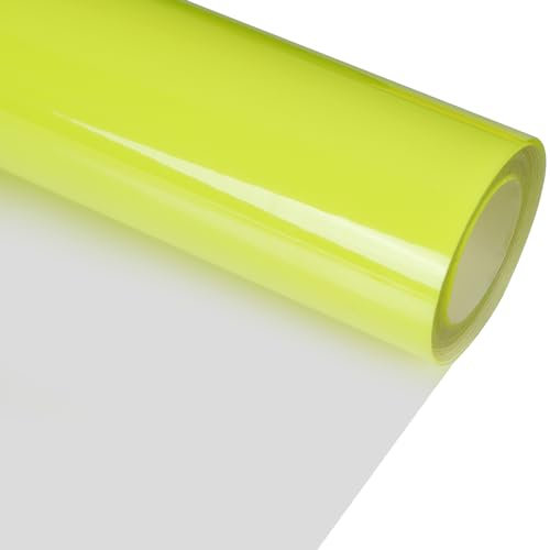 RENLITONG 3D Puff HTV Matte Heat Transfer Vinyl Roll 12 x 7ft Iron on for Heat Press T Shirt for All Cutter Machine Heat Vinyl Design (7ft, 3D Puff Neon Yellow)
