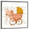 artboxONE Poster mit schwarzem Rahmen 30x30 cm Für Kinder Lisa Dolson - Kinderwagen - Bild Natur Blumen blumenstrauß
