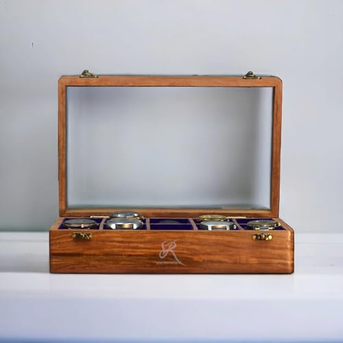 Royal Craft Expertise Uhrenbox aus Holz für Herren – Uhrenvitrinen für Herren | Uhrenboxen aus Holz für | Uhrengehäuse aus für Herren mit Fächern | Uhren-Organizer (Dark brown-ten room)