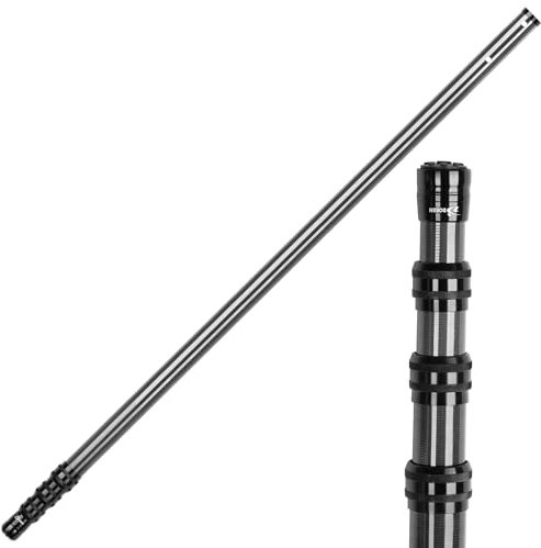 DOBEN Pool Teleskopstange Kohlefaser, Poolstange einstellbar von 1,4m bis 4,6m,Professionelle Teleskop Poolstange, Reinigungsstangen für Skimmer Net, Bürste, Saugkopf(15Ft)