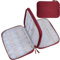 Teskyer Kabeltasche Organizer, wasserdichte, Urlaub Must Haves, Multifunktional Reise Zubehör, Travel Essentials, für Ladegerät, Powerbank, Weinrot