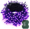 BrizLabs Halloween Lichterkette Lila, 20M 200 LED Weihnachten Deko Lichterketten Innen Batterie 8 Modi Wasserdicht Weihnachtsbaum Beleuchtung für Außen Garten Balkon Hof Hause Geburtstag Horror Party