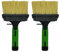 Exterior Bristle Paint Brush Ideal for Painting Sheds Fences Decking - Angled Handle Easy Application - Option for Extension Pole 13cm x 4cm - Pack of 2