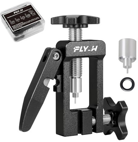 FLY_H Hydraulikschlauch-Einsatzwerkzeug für Fahrradbremse, hydraulisches Nadeltreiber-Einsatzwerkzeug, Bremsleitungen, Schläuche, MTB, Rennrad, Olivenkopfpresse, hydraulische Bremsleitungen,