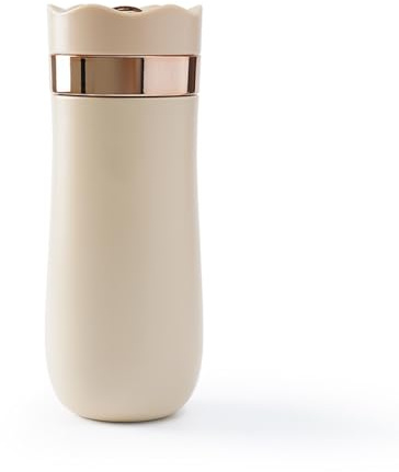 Wouueso Cafetera francesa portátil de doble pared de acero inoxidable aislado al vacío Café y 320 ml F