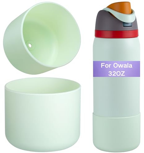 Onlymory Silicone Boot for Owala 32 OZ Water Bottle, Boots for Owala 32OZ Bottle, Protective Sleeve Accessories, Anti-Slip Bottom Protector Bumper (Mint Green, 32 OZ)