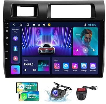 ZZPHKK Android 13 Autoradio mit Navi für Toyota Land Cruiser LC 70 2007-2020丨9 Zoll Doppel Din Auto Radio Touch Display mit Carplay Android Auto/Bluetooth/FM RDS DAB+/Lenkradsteuerung/DSP(A,NF-1)