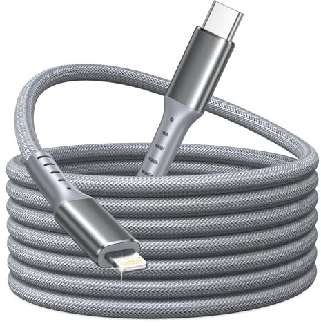 USB C Lightning Kabel 3M, Lang iPhone Ladekabel USB C [MFi Zertifiziert] Power Delivery Usbc auf Lightning Schnellladekabel Fast Lightning USB C Kabel für iPhone 14/13/12 Pro Max Plus/11/XS/8/7/6 iPad