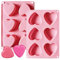 KIPTVO Heart Silicone Mould, Silicone Ice Cube Tray, for Drinks, Whiskey, Chocolate, Candy