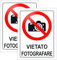 Cartello Area VIETATO FOTOGRAFARE 2 Pezzi - 20x30cm - PVC Ultra Resistente - Fori preforati - Impermeabili, Resistenti al Sole, non Facilmente Deformabili (Segnaletico-24)