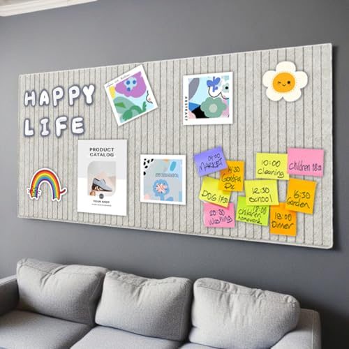 Filz Pinnwand Selbstklebend DIY Memoboard Wanddeko Helles Kamel | Selbstklebende Filzplatten zur Präsentation, Postkarten und Notizen, ideal für Büro und Küche als Alternative zur Korkwand