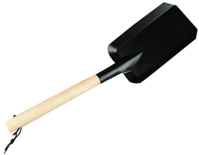 VICASKY 1 x Sand Shovel with Wooden Handle, Environmentally Friendly Garden Shovel for Outdoor Planting Work and Portable for Garden and Leisure Activities, Robust