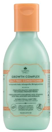 Nature Spell Hair Growth Complex Travel Size Conditioner, Vegan, 95 ml | Nourishing & Strengthening, for All Hair Types, Sulphate-Free, Vegan