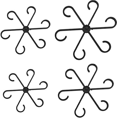 Grotstengel Support – Monstera Clip Set, Leaf Supports for Alocasia e Monstera, 4 clip | Forte supporto fisso con clip per piante da interno e viti