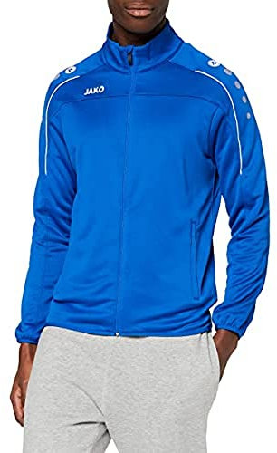 JAKO Classico Trainingsjacke Kids blauweiss, 152 Kinder