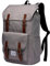VASCHY Zaino Uomo, Zaino Donna Impermeabile Zaino Porta PC 15.6 Pollici Zaino Scuola Vintage Zaino Universita Casual Zaino Viaggio Trekking Grigio Chiaro