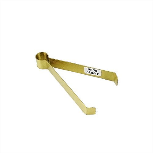 NKlaus Zange Räucherzange 12cm Messing Handarbeit für Räucher 2944
