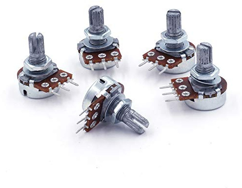 5 x Potentiometer Mono Logarithmisch Axial 220 K & # x2126; (a220 K), für PCB