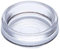 Clear Castor Cups, Outer Dimension 68 mm (2.5/8 inch) - Large, Clear, Pack of 4