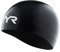 TYR Tracer-X Racing Badekappe., Herren, TYR LCSTRX001L Tracer X Dome Cap Black L, schwarz, Large