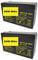 2X AGM 12V 7,2Ah Bleiakku WP7.2-12 VDs Akku, Faston 6,3mm kompatibel Bleigel Gel Akku 7Ah 8Ah 9Ah USV