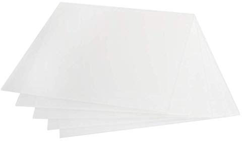 Tubayia Lot de 5 plaques en verre acrylique transparent 200 x 200 x 2 mm Plaque de bricolage pour modélisme