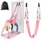 Waist Back Leg Stretch Strap/Yoga Fitness Band, Leg Stretching Assist Trainer, Yoga Stretcher, Back Bend Split Inversion Strap for Fitness, Dance, Ballet, Gymnastics (Pink)