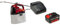 Einhell - Nebulizzatore pressurizzato a batteria, 3425220 + Power-X-Change Starter Kit, Caricabatteria e Batteria da 4000 mAh Li-Ion, Nero, Rosso