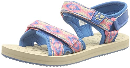 Jack Wolfskin Jungen Unisex Kinder Zulu Vc K Sandale, Coral/Blue, 29 EU