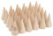 FINGERINSPIRE 30 stücke Holz Kegel Ring Halter Ringständer Ring-Ausstellungsstand Ring-Aufbewahrungsständer Fingerring Schmuck Anzeigenständer Holzfarbe Ringhalter für Einzelhandel