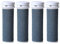 Hsthe Sea 4er Pack Canwn Extra Grob Mineral Ersatzrollen Mineral Ersatzrollen für Emjoi Micro Pedi Hornhautentferner Nachfüllrollen (grau)